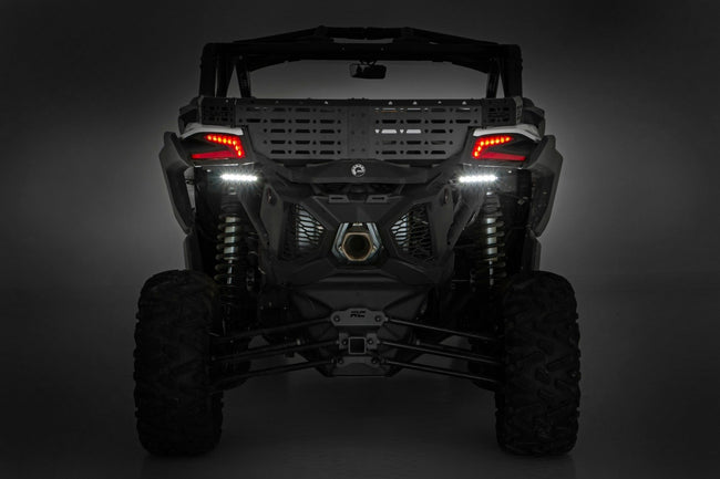 LED Light Kit | Tail Light Mount | 6" Black Slimline Pair | Can-Am Maverick X3 - The Suspension Specialists