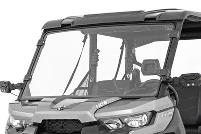 Rough Country Full Windshield | Scratch Resistant | Can-Am Defender HD 8/HD 9/HD 10 - The Suspension Specialists