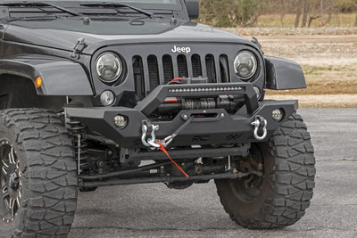 Rough Country Front Bumper | Sport | OE Fog | Jeep Gladiator JT/Wrangler JK & JL/Wrangler Unlimited 4WD - The Suspension Specialists