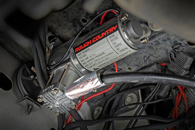 Onboard Air Bag Compressor Kit w/Gauge - The Suspension Specialists