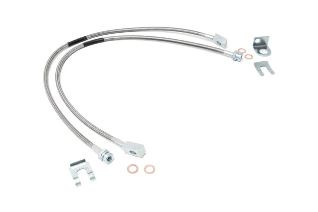 Brake Lines | Stainless | FR | 4-6" Lift | Jeep Wrangler TJ (97-06)/Wrangler Unlimited (04-06)