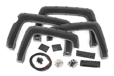 Rough Country Pocket Fender Flares | 5'9" Bed | GPA Graphite | Chevy Silverado 1500 (14-18 & Classic)