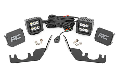 Rough Country LED Light | Rear Mount | 2" Black Pair | Spot | Kawasaki Teryx 4 1000/Teryx 800 - The Suspension Specialists