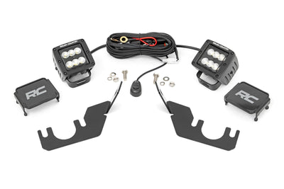 LED Light Kit | Rear Mount | 2" Black Pair | Flood | Kawasaki Teryx 4 1000/Teryx4 800 - The Suspension Specialists