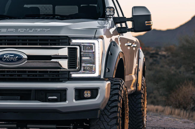 Rough Country Fender Flares | Defender | G1 Absolute Black | Ford F-250/F-350 Super Duty (17-22) - The Suspension Specialists