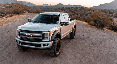Rough Country Fender Flares | Defender | G1 Absolute Black | Ford F-250/F-350 Super Duty (17-22) - The Suspension Specialists