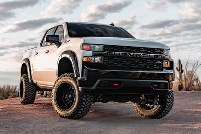 Rough Country Fender Flares | Defender | GE0 Oakwood | Chevy Silverado 1500 2WD/4WD (2019-2026 & Refresh)