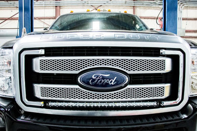 LED Light Kit | Grill | 30" Black Single Row | White DRL | Ford F-250/F-350 Super Duty (11-16) - The Suspension Specialists