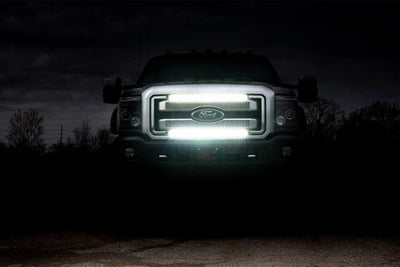 LED Light Kit | Grill Mount | 30" Black Single Row | Ford F-250/F-350 Super Duty (11-16) - The Suspension Specialists