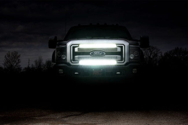 LED Light Kit | Grill Mount | 30" Black Single Row | Ford F-250/F-350 Super Duty (11-16) - The Suspension Specialists