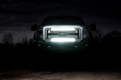 LED Light Kit | Grill | 30" Black Single Row | White DRL | Ford F-250/F-350 Super Duty (11-16) - The Suspension Specialists