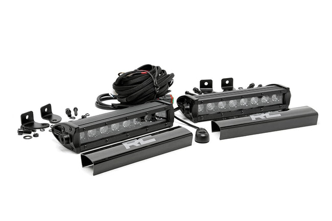 8 Inch Black Series LED Light Bar | Single Row | Pair - The Suspension Specialists