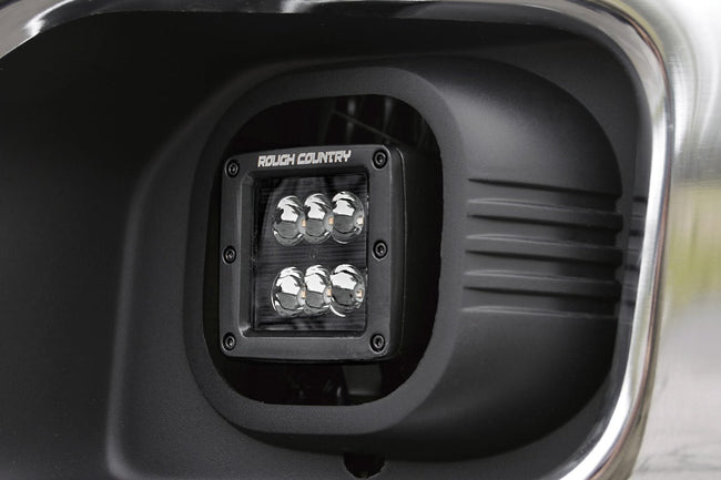 LED Light Kit | Fog Mount | 2" Black Pair | Ford F-250/F-350 Super Duty (11-16) - The Suspension Specialists