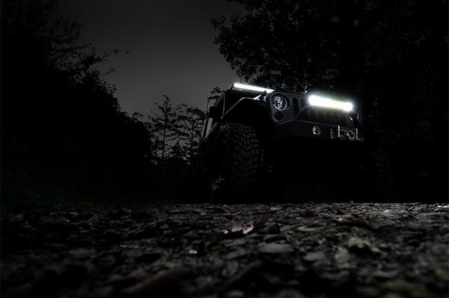 Rough Country 20 Inch Chrome Series LED Light Bar | Dual Row | Cool White DRL - The Suspension Specialists