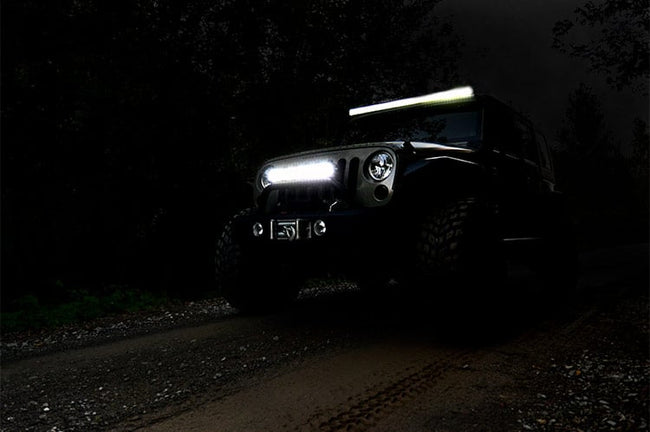 Rough Country 20 Inch Chrome Series LED Light Bar | Dual Row | Cool White DRL - The Suspension Specialists