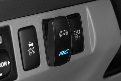 Rough Country Rocker Switch | 2x1 with Logo | Blue Back Light - The Suspension Specialists