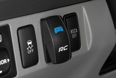 Rough Country Rocker Switch | 2x1 with Logo | Blue Back Light - The Suspension Specialists