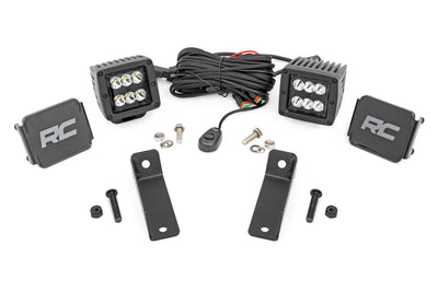 LED Light Kit | Rear Mount | 2" Black Pair | Spot | Can-Am Maverick Sport 1000R - The Suspension Specialists