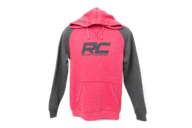 Rough Country Hoodie | Heater | Red/Gray | XL - The Suspension Specialists
