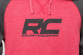 Rough Country Hoodie | Heater | Red/Gray | SM - The Suspension Specialists