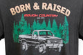 Rough Country T-Shirt | Born & Raised | Black | 3XL - The Suspension Specialists
