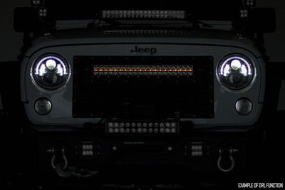 Rough Country 20 Inch Black Series LED Light Bar | Single Row | Amber DRL - The Suspension Specialists