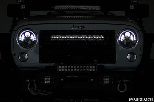 Rough Country 30 Inch Black Series LED Light Bar | Dual Row | Cool White DRL - The Suspension Specialists