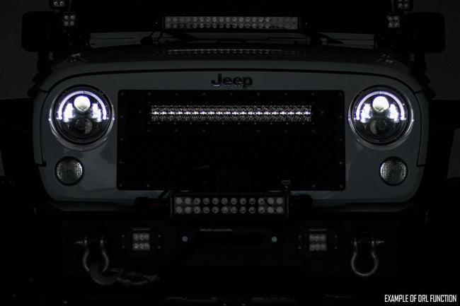 Rough Country 30 Inch Chrome Series LED Light Bar | Curved | Dual Row | Cool White DRL - The Suspension Specialists
