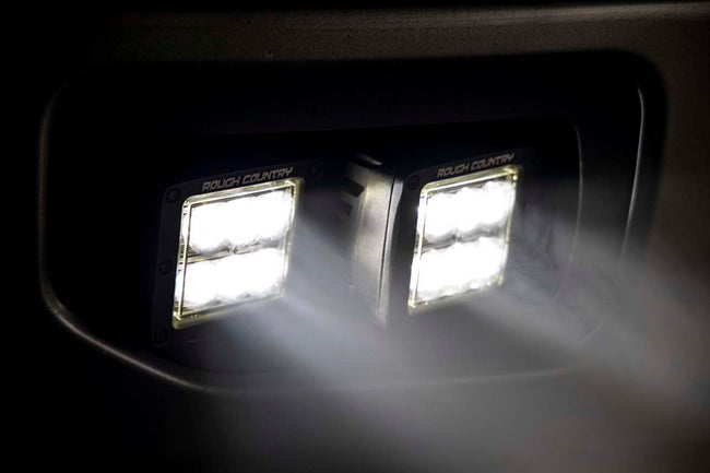 LED Light Kit | Fog Mount | Dual 2" Black Pairs | Spot | Ford F-150 (15-17) - The Suspension Specialists