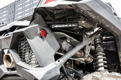 LED Light Kit | Tail Light Mount | 6" Black Slimline Pair | Can-Am Maverick X3 - The Suspension Specialists