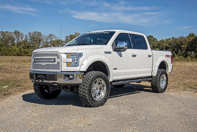 Oval Nerf Step | Crew Cab | Black | Ford F-150/Lightning/F-250/F-350/Raptor (15-26) - The Suspension Specialists