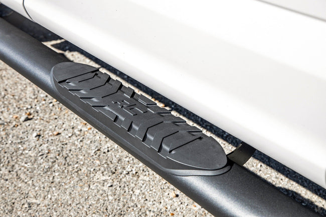 Oval Nerf Step | Crew Cab | Black | Ford F-150/Lightning/F-250/F-350/Raptor (15-26) - The Suspension Specialists