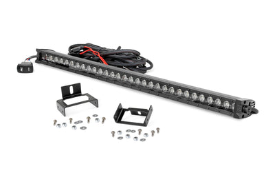 LED Light Kit | Grill | 30" Black Single Row | White DRL | Ford F-250/F-350 Super Duty (11-16) - The Suspension Specialists