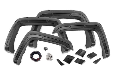 Defender Pocket Fender Flares | G9K Satin Steel | GMC Sierra 1500 (14-18)/Sierra 2500 HD (15-19) - The Suspension Specialists