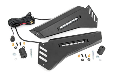 Bumper Wings | 6" Black Slimline LED Pair | Polaris Ranger 1000/Ranger XP 900/1000 - The Suspension Specialists