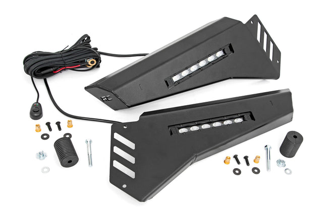 Bumper Wings | 6" Black Slimline LED Pair | Polaris Ranger 1000/Ranger XP 900/1000 - The Suspension Specialists