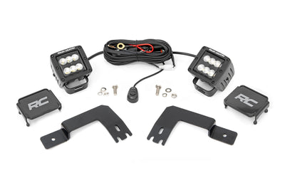 LED Light | Under Bed Mount | 2" Black Pair | Flood | Polaris XPEDITION ADV 5 - The Suspension Specialists