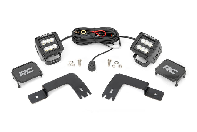 LED Light | Under Bed Mount | 2" Black Pair | Flood | Polaris XPEDITION ADV 5 - The Suspension Specialists