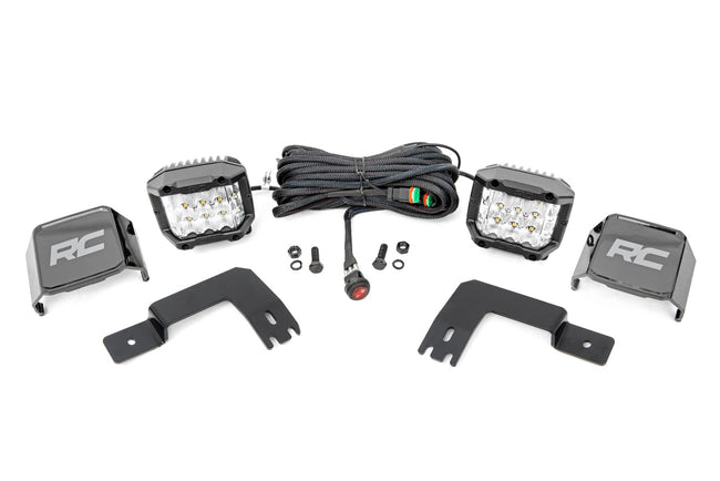 LED Light | Under Bed Mount | 3" Chrome Pair | Wide Angle | Polaris XPEDITION ADV 5 - The Suspension Specialists