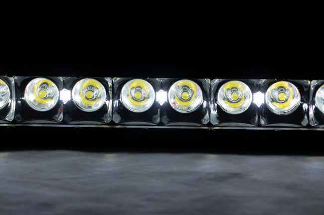 8 Inch Black Series LED Light Bar | Single Row | Cool White DRL | Pair - The Suspension Specialists