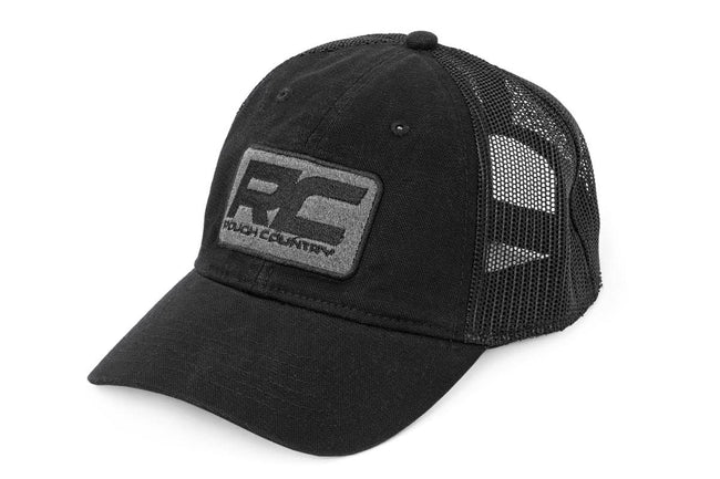 Rough Country Hat | Mesh | Rough Country Patch | Black - The Suspension Specialists