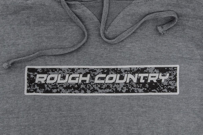 Rough Country Hoodie | Digital | Grey | LG - The Suspension Specialists