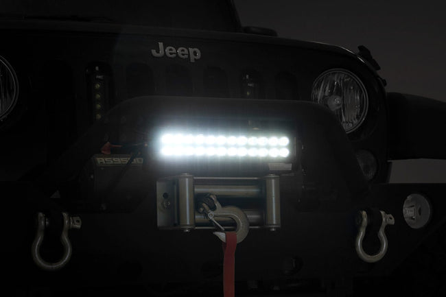 Rough Country 12 Inch Black Series LED Light Bar | Dual Row - The Suspension Specialists