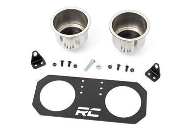 Passenger Grip Handle Dual Cup Holder | Polaris RZR S 570/RZR S4 1000 - The Suspension Specialists