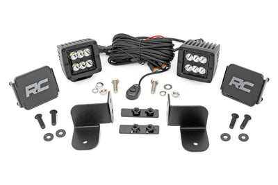 LED Light Kit | Rear Mount | 2" Black Pair | Spot | Polaris Ranger XP 1000 - The Suspension Specialists