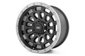 Rough Country 87 Series Wheel | Simulated Beadlock | Black/Machined | 17x8.5 | 6x5.5 | +0mm - The Suspension Specialists