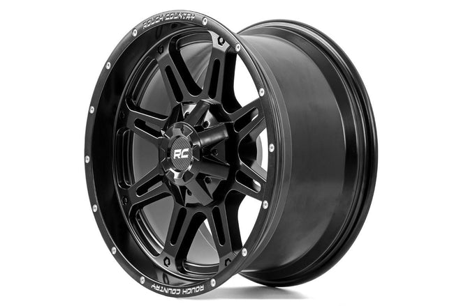 Rough Country 94 Series Wheel | One-Piece | Matte Black | 20x10 | 8x6.5 | -18mm - The Suspension Specialists