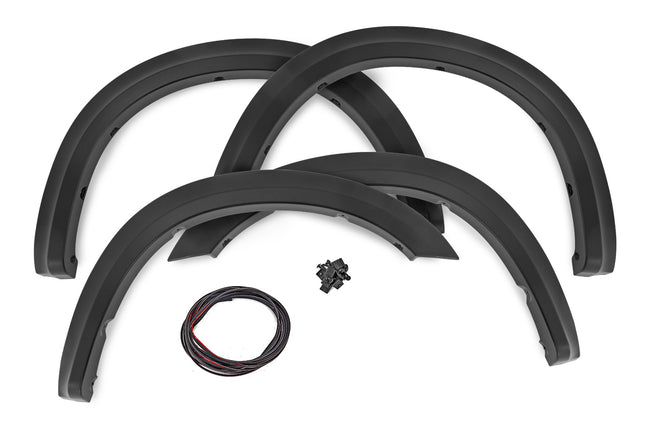 Rough Country Fender Flares | Sport | PXJ Diamond Black | Ram 2500/3500 2WD/4WD (2019-2025)