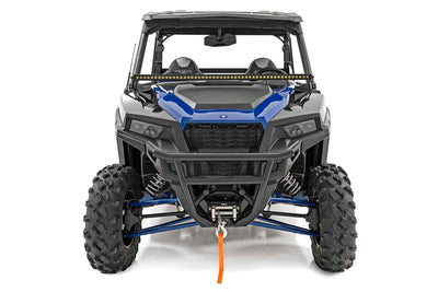 LED Light Kit | Lower Windshield | 50" Black Single Row | Polaris General XP 4 1000 - The Suspension Specialists