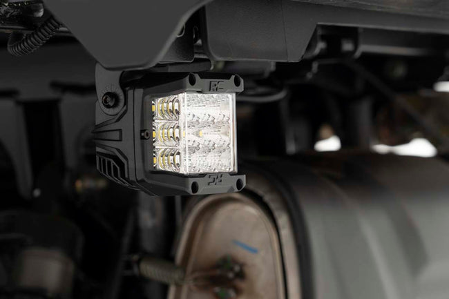 LED Light Kit | Under Bed Mount | 2" Chrome Pair | Wide Angle | Polaris General XP 4 1000 - The Suspension Specialists